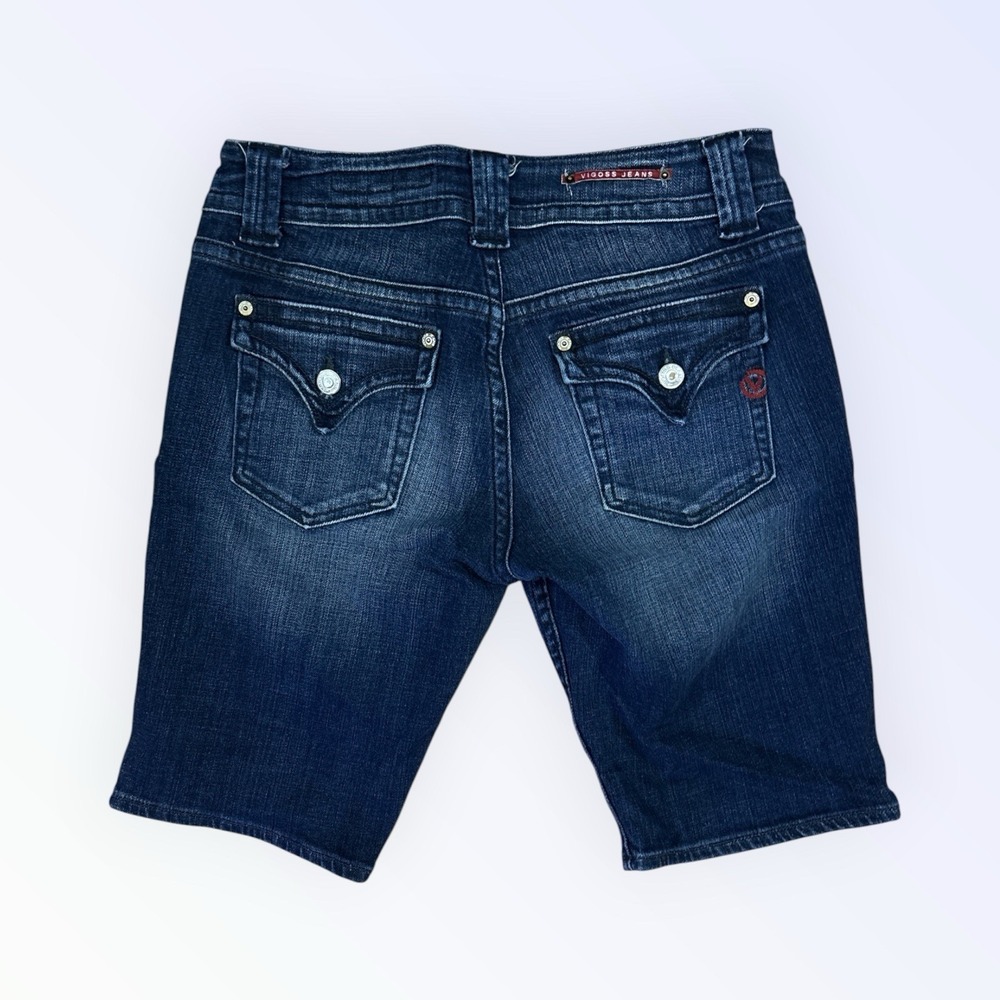 VIGOSS JEANS SHORTS WOMENS SIZE 30 9/10 BLUE BERMUDA